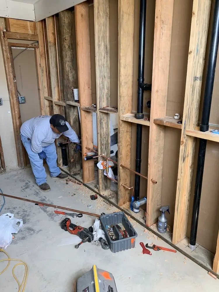 Commercial rough-in plumbing for Water Heater Replacement in Merion